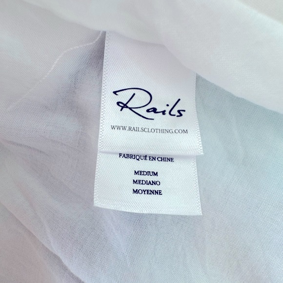 NWOT  RAILS Adora Sleeveless Linen Blend Midi Dress in Highland Stripe - Picture 12 of 12